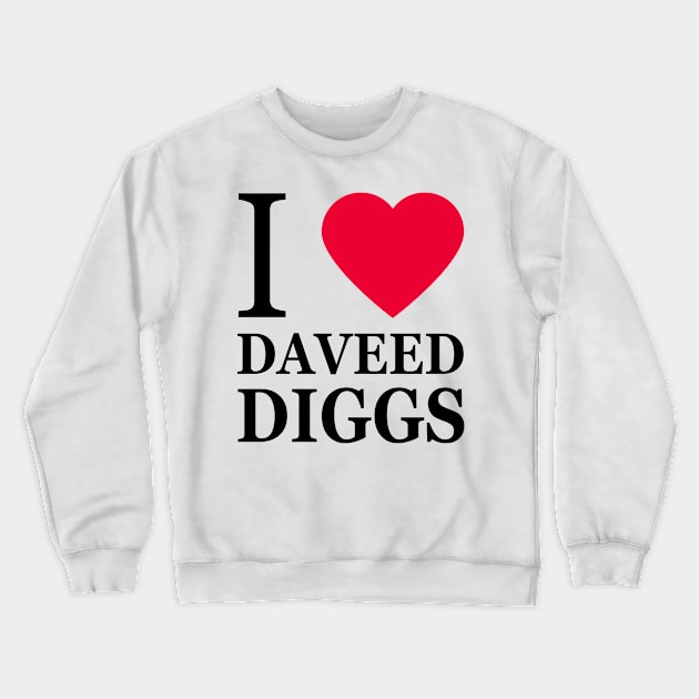 I love Daveed Diggs Crewneck Sweatshirt by byebyesally